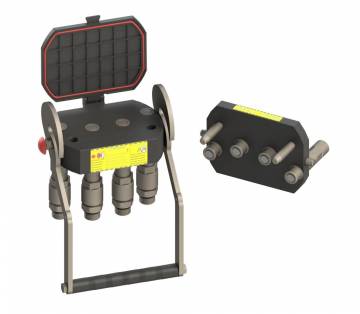 Mehrspindelkupplung für 4 Leitungen, montiert an der hydraulischen Steuereinheit SDM122 (S280700EM Series)